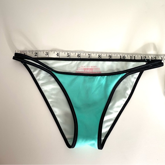 Victoria’s Secret Aqua Black Trim Bikini Bottoms - Picture 10 of 11